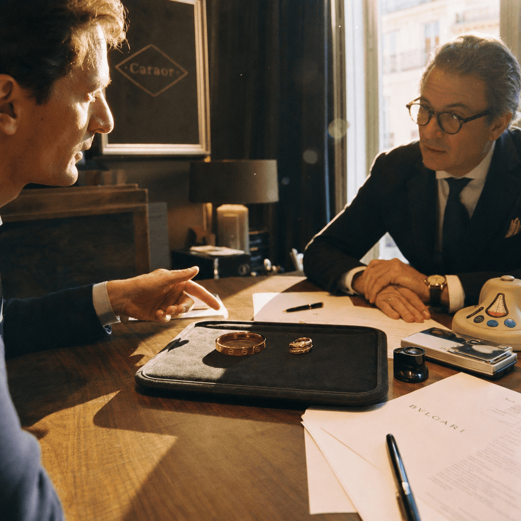 Expertise d'un bijou en agence partenaire Caraor